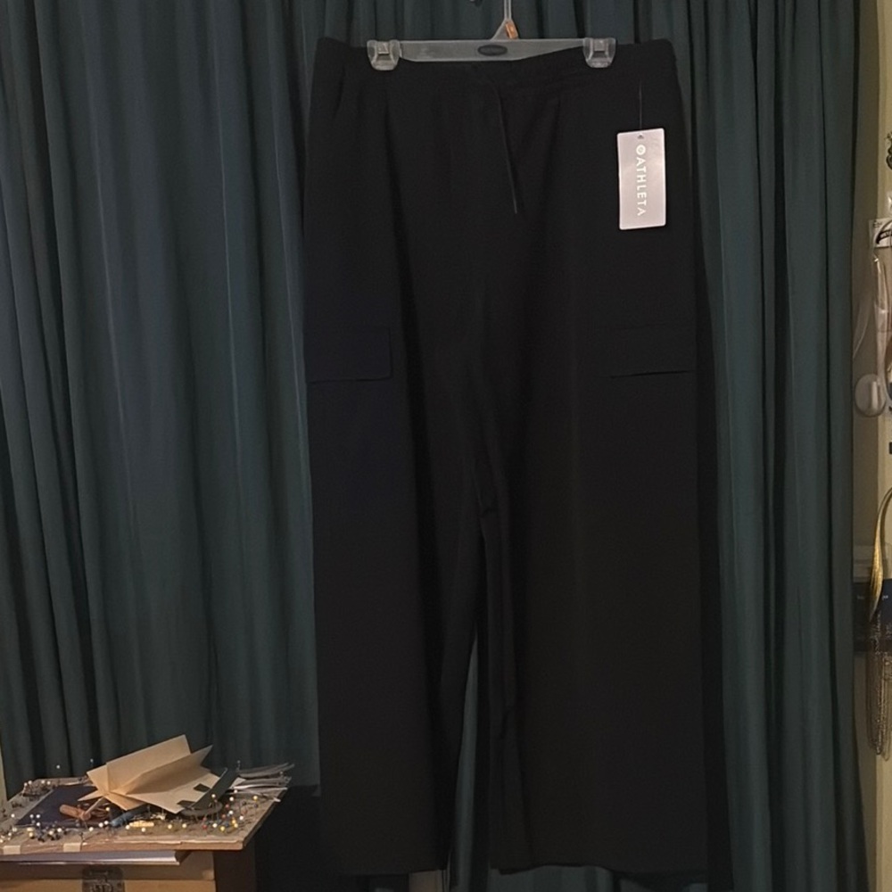 Athleta Black Wide-Leg Pants